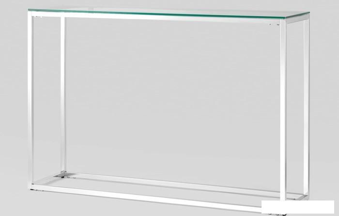 Консольный стол Stool Group Таун 115x30 ECST-022 (прозрачное стекло/сталь серебристый) - фото 2 - id-p225159245