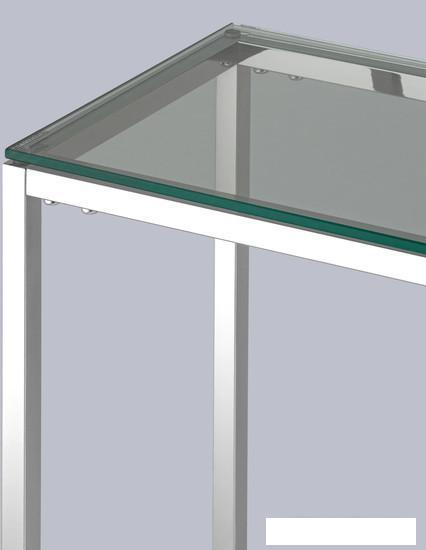 Консольный стол Stool Group Таун 115x30 ECST-022 (прозрачное стекло/сталь серебристый) - фото 4 - id-p225159245