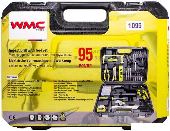 Безударная дрель WMC Tools 1095 (набор оснастки), фото 2