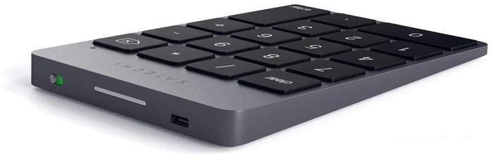 Цифровой блок Satechi Aluminum Slim Rechargeable Bluetooth Keypad (серый космос) - фото 3 - id-p225003629