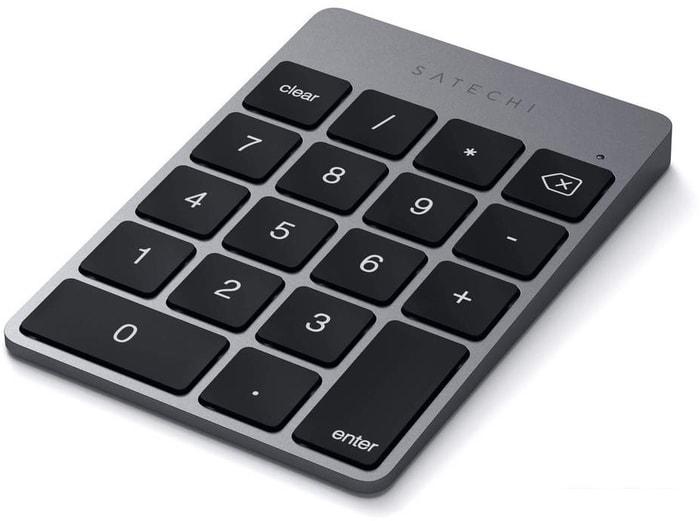 Цифровой блок Satechi Aluminum Slim Rechargeable Bluetooth Keypad (серый космос) - фото 6 - id-p225003629