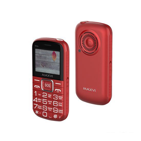 Кнопочный телефон Maxvi B5ds (красный) - фото 3 - id-p225160808