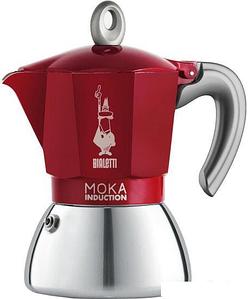 Гейзерная кофеварка Bialetti Moka Induction (4 порции, красный)