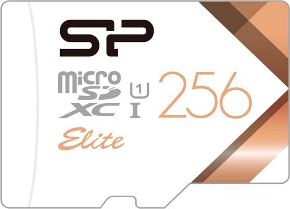 Карта памяти Silicon-Power Elite microSDXC SP256GBSTXBU1V21SP 256GB (с адаптером) - фото 2 - id-p225048175