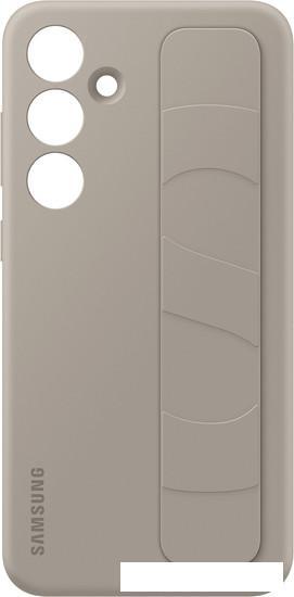 Чехол для телефона Samsung Standing Grip Case S24+ (серо-коричневый) - фото 1 - id-p225075360