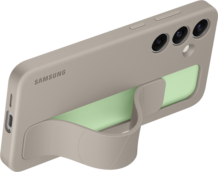 Чехол для телефона Samsung Standing Grip Case S24+ (серо-коричневый) - фото 4 - id-p225075360