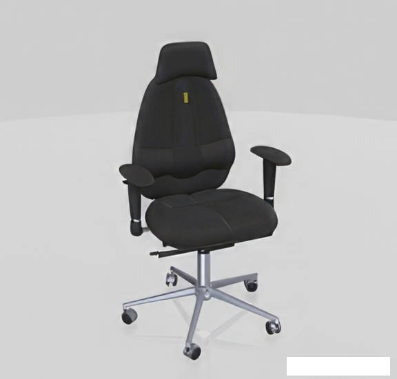 Кресло Kulik System Classic (азур, черный с подголовником) - фото 2 - id-p225073451