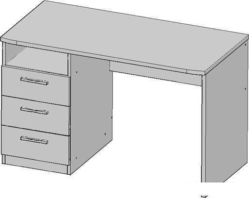 Письменный стол Анрэкс Оскар 3SN 120x60 см, фото 2