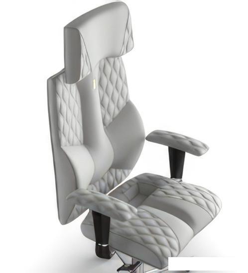 Кресло Kulik System Business Design (экокожа, белый с подголовником) - фото 2 - id-p225159417