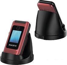 Кнопочный телефон Maxvi E8 (розовый), фото 3