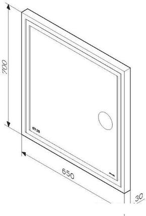 AM.PM Зеркало Gem 65 M91AMOX0653WG, фото 2