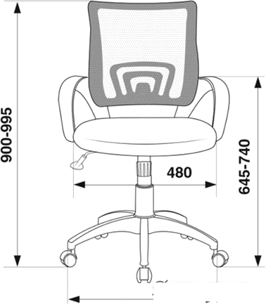 Кресло Brabix Fly MG-396 (серый/черный) - фото 7 - id-p224851598