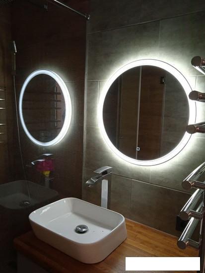 Пекам Зеркало LED Ring2-60х60s (с сенсором на прикосновение) - фото 3 - id-p225048790