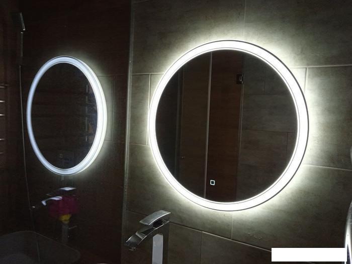 Пекам Зеркало LED Ring2-60х60s (с сенсором на прикосновение) - фото 5 - id-p225048790