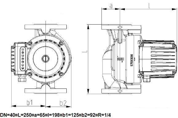 Циркуляционный насос IMP Pumps GHNbasic II 40-40F, фото 2