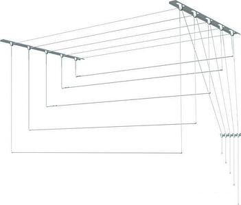 Сушилка для белья Лиана потолочная, металл, 2,1 м (С-011)