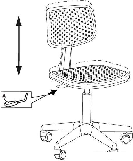 Компьютерное кресло Бюрократ CH 200 (белый) - фото 10 - id-p225071932