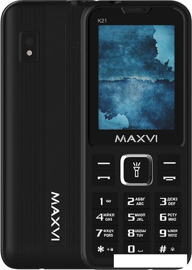 Кнопочный телефон Maxvi K21 (черный)