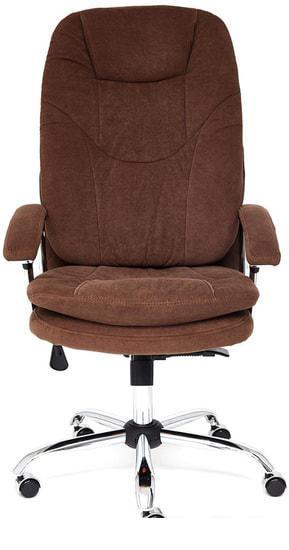 Кресло TetChair Softy LUX (флок, коричневый) - фото 4 - id-p224849132