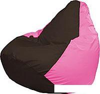 Кресло-мешок Flagman Груша Медиум Г1.1-409 (коричневый/розовый)