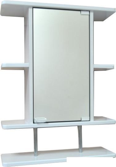 Гамма Шкаф с зеркалом 10/1м (белый, правый) - фото 1 - id-p225073750