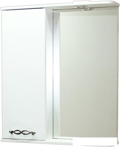 СанитаМебель Шкаф с зеркалом Джаст 12.650 (левый) - фото 1 - id-p225070480