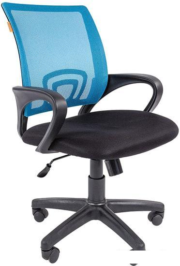 Кресло CHAIRMAN 696 black (голубой)