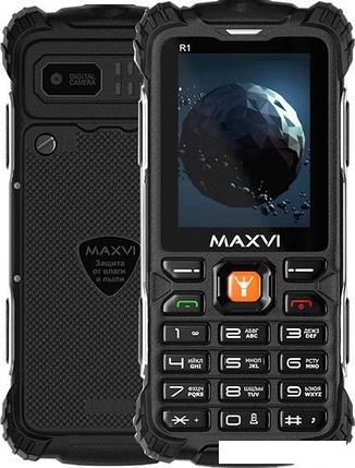 Кнопочный телефон Maxvi R1 (черный), фото 2