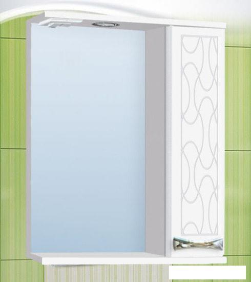 Мебель для ванных комнат Vako Шкаф с зеркалом Винтаж 55 (правый, с подсветкой) - фото 1 - id-p224894952