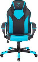 Кресло Zombie Game 17 (черный/голубой), фото 2