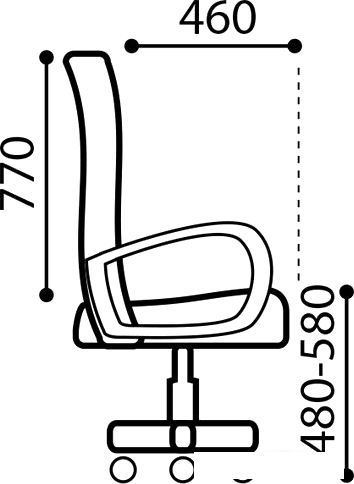 Кресло Brabix Pilot EX-610 CH (кожзам, черный) - фото 7 - id-p224882772