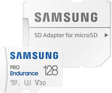 Карта памяти Samsung PRO Endurance+ microSDXC 128GB (с адаптером)