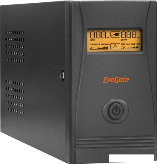 Источник бесперебойного питания ExeGate Power Smart ULB-850.LCD.AVR.C13.RJ.USB - фото 1 - id-p224853389
