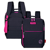 Рюкзак молодёжный 39 х 26 х 10 см, эргономичная спинка, Across G6, чёрный/розовый G-6-8