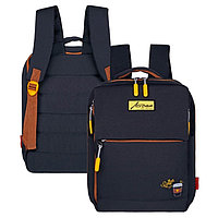 Рюкзак молодёжный 39 х 26 х 10 см, эргономичная спинка, Across G6, чёрный/желтый G-6-2