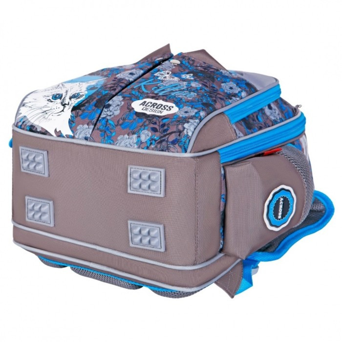 Рюкзак каркасный 35 х 26 х 18 см, Across ACS5, серый/голубой ACS5-3 - фото 5 - id-p225267709