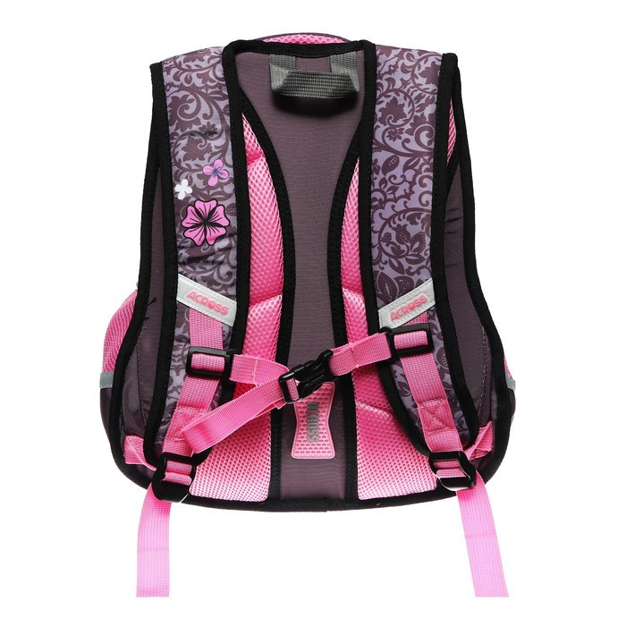Рюкзак школьный 40 х 33 х 15 см, эргономичная спинка, Across 548, розовый ACR23-548-1 - фото 6 - id-p225267724