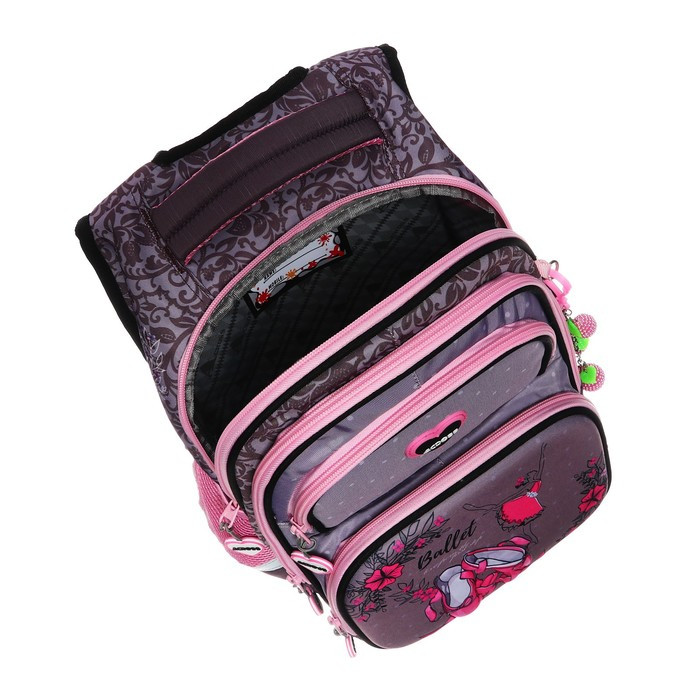 Рюкзак школьный 40 х 33 х 15 см, эргономичная спинка, Across 548, розовый ACR23-548-1 - фото 8 - id-p225267724