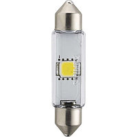 Лампа светодиодная Philips 12 В, SV8,5-43/11, 1,0 Вт, 4000K, X-tremeVision