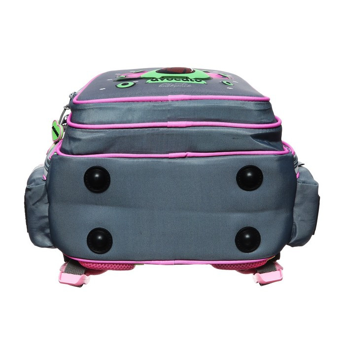 Рюкзак школьный 40 х 33 х 15 см, эргономичная спинка, Across 410, серый/розовый ACR23-410-1 - фото 7 - id-p225267742