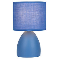 Настольная лампа Rivoli Nadine 1хЕ14, 40 Вт керамика синяя с абажуром