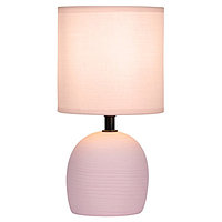 Настольная лампа Rivoli Sheron 1хЕ14, 40 Вт керамика розовая с абажуром
