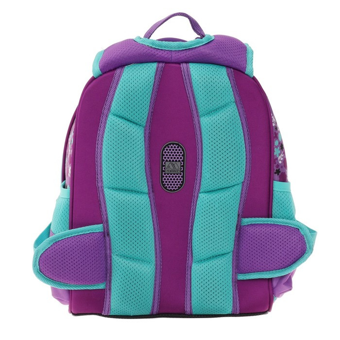 Рюкзак каркасный 35 х 28 х 15 см, Across, наполнение: мешок, пенал, брелок, фиолетовый - фото 5 - id-p225267770