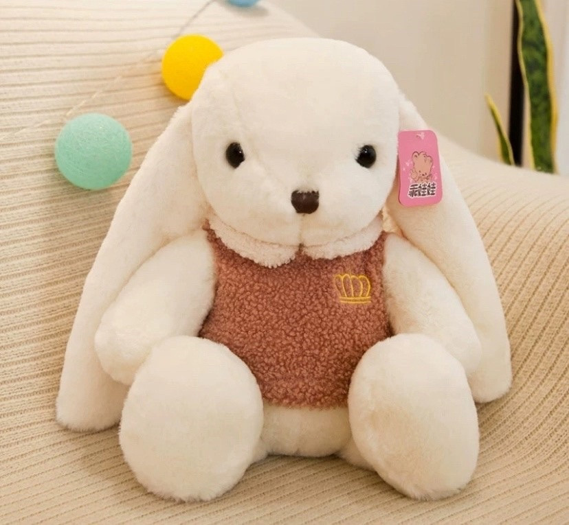 Мягкая игрушка нежный Зайка в кофточке, рост 30 см, фото 1