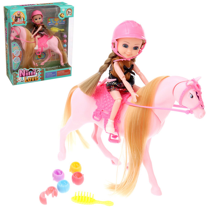 Кукла-малышка "Арина" с лошадкой и аксессуарами - фото 1 - id-p225267829