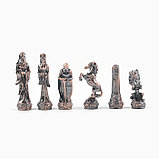 Шахматы сувенирные "Средневековье", h короля-8 см, h пешки-5.6 см. d-2 см, 36 х 36 см, фото 3
