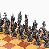 Шахматы сувенирные "Средневековье", h короля-8 см, h пешки-5.6 см. d-2 см, 36 х 36 см, фото 5
