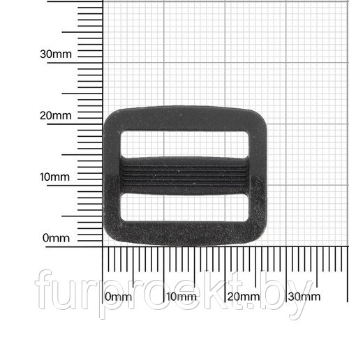 Пряжка 20мм R2001 черн (Q)