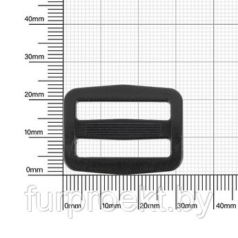 Пряжка 25мм H-PB002 черн (H)