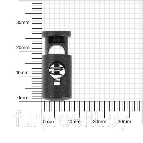 Стопор R306 черн (H) (S8011, 301-Б VP)